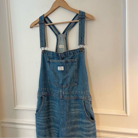 Levi’s Non Stretch Denim Jeans Overalls NWT Medium Wash Size XL - Picture 6 of 13